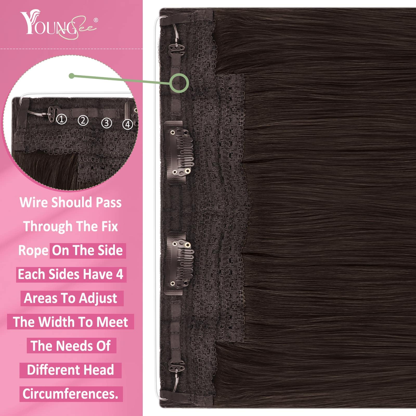 Extensiones de Cabello Wire Brown de YoungSee Extensiones - Imagen 5