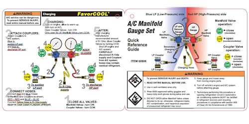 FavorCOOL Juego de Manómetros HVAC para Refrigerante R410a - Imagen 9