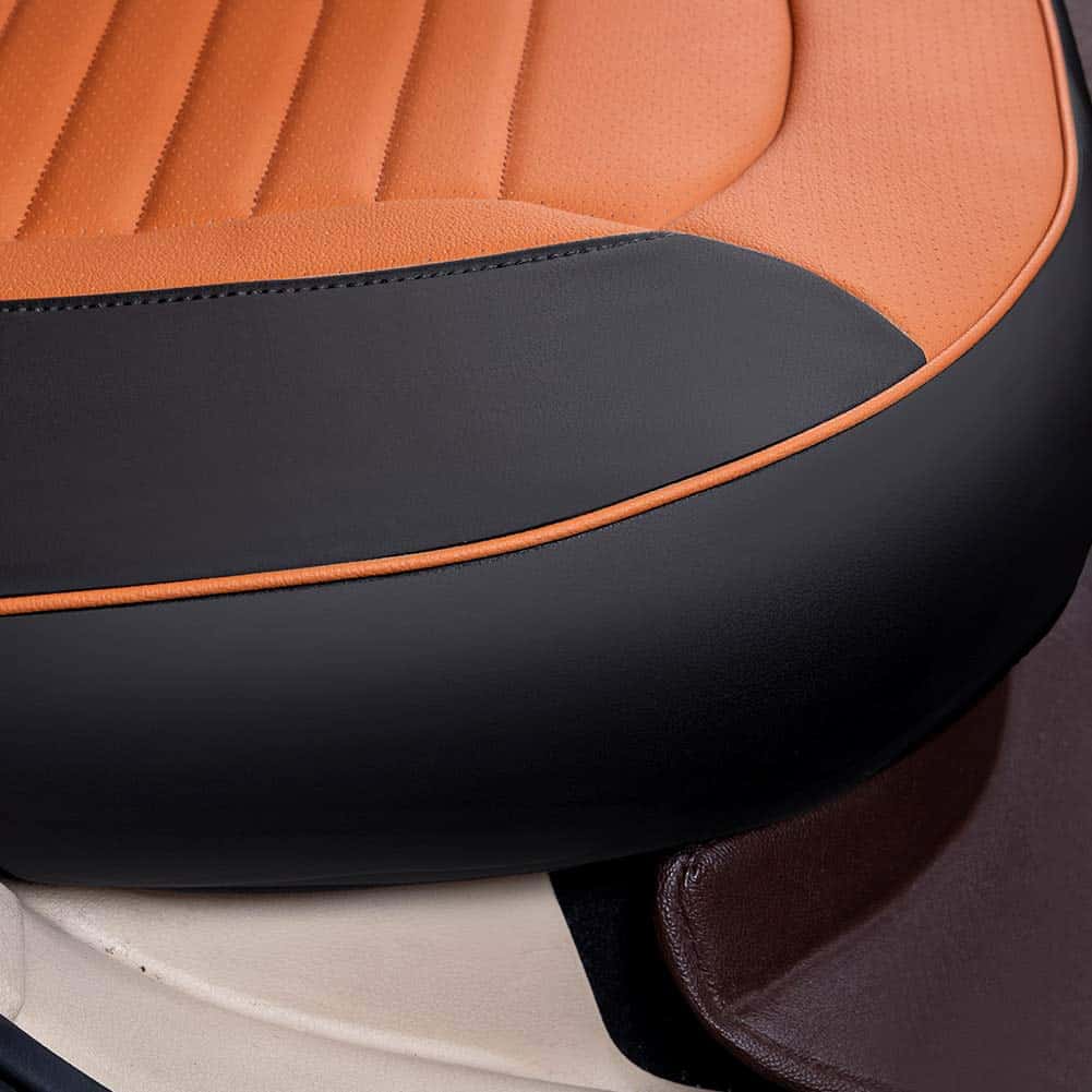Fundas de asiento personalizadas EKR para -Negro/Marrón - Imagen 7