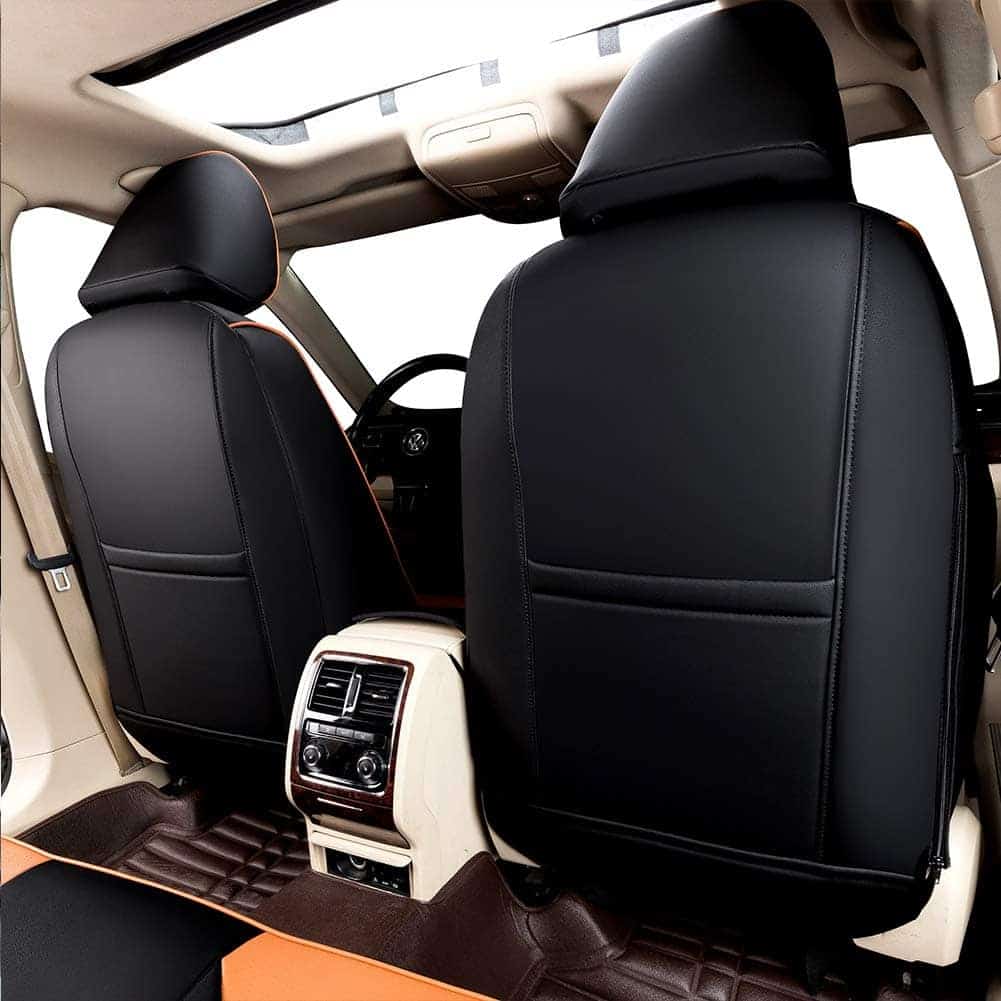 Fundas de asiento personalizadas EKR para -Negro/Marrón - Imagen 6