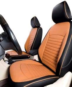 Fundas de asiento personalizadas EKR para -Negro/Marrón