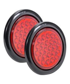 Luz de cola LED roja de 4 pulgadas para remolque: luces de