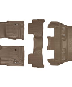 Juego de tapetes SMARTLINER a medida para 3 filas color tan