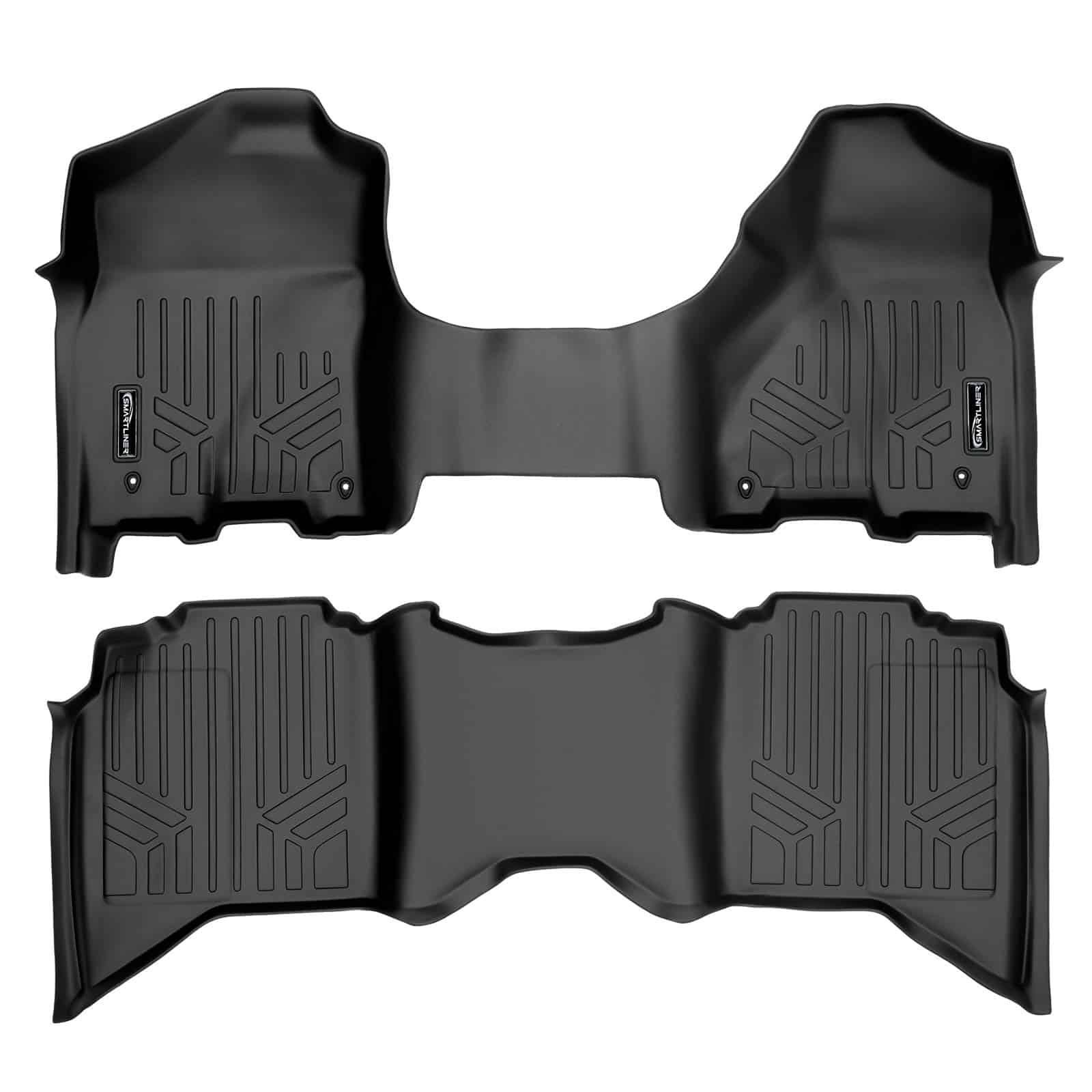 Juego de tapetes SMARTLINER de 2 filas color negro