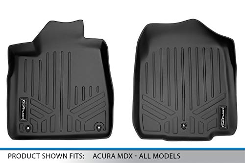 SMARTLINER Juego de tapetes para la fila 1 a medida Negro - Imagen 5