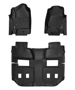 Juego de tapetes SMARTLINER de 3 filas en negro compatible