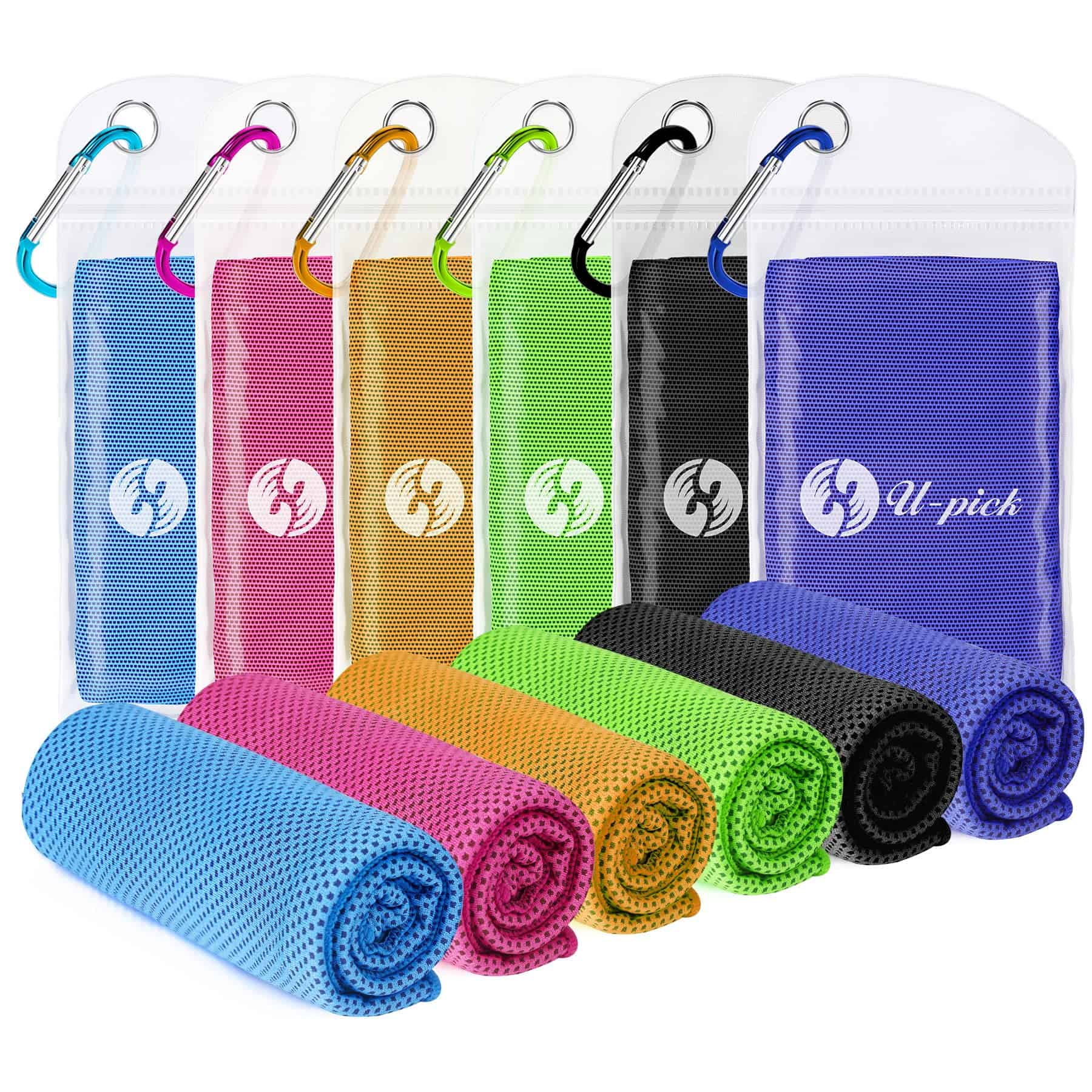 Toalla refrigerante U-pick (40"x12"), Toallas refrigerantes