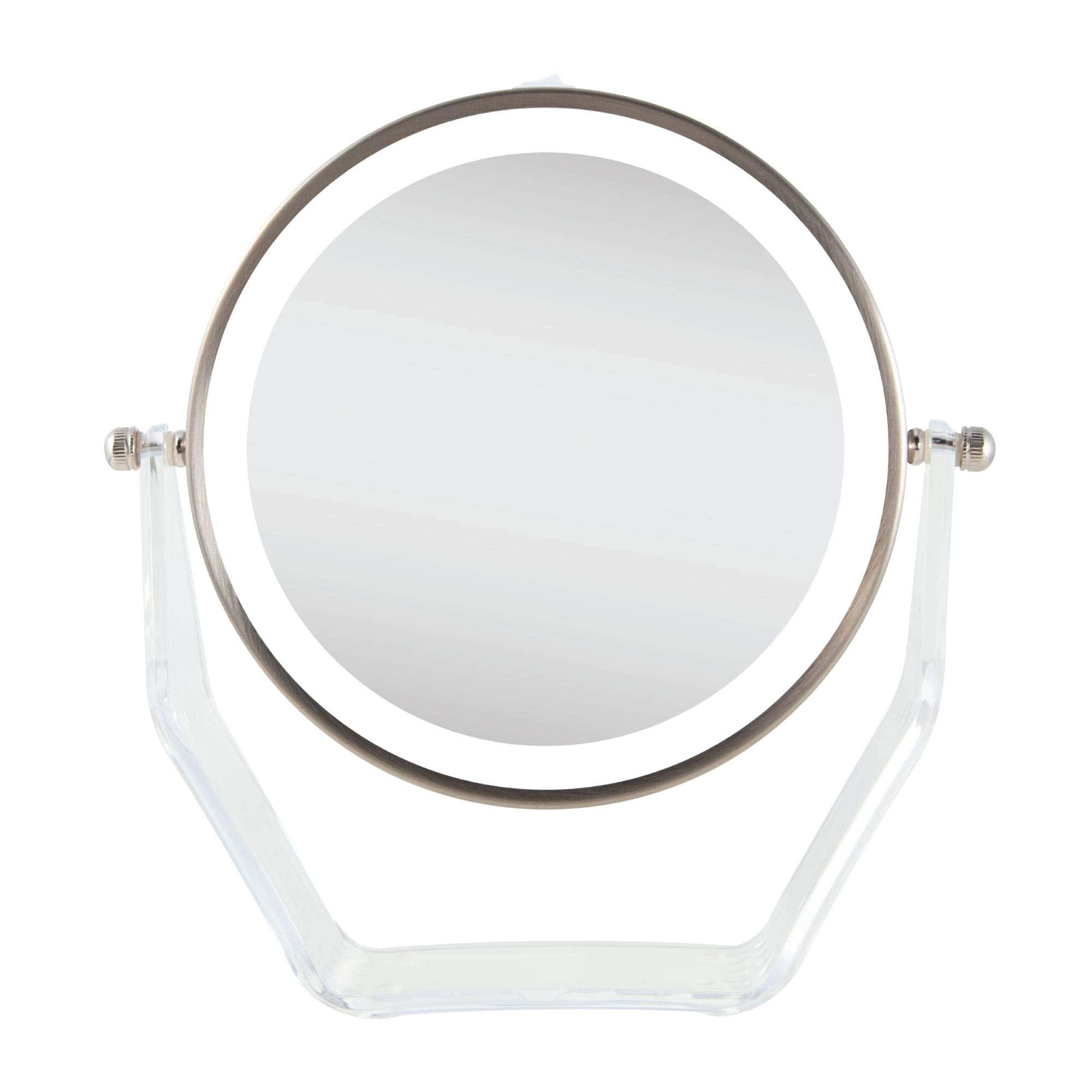 Espejo de tocador con base acrílica giratoria de doble cara - Imagen 5