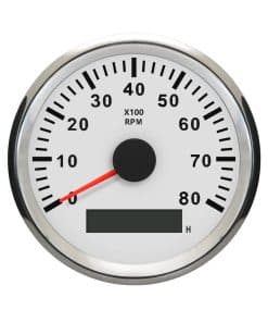 ELING Tacómetro Indicador de RPM REV con Contador de Horas