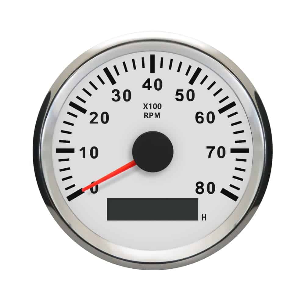 ELING Tacómetro Indicador de RPM REV con Contador de Horas