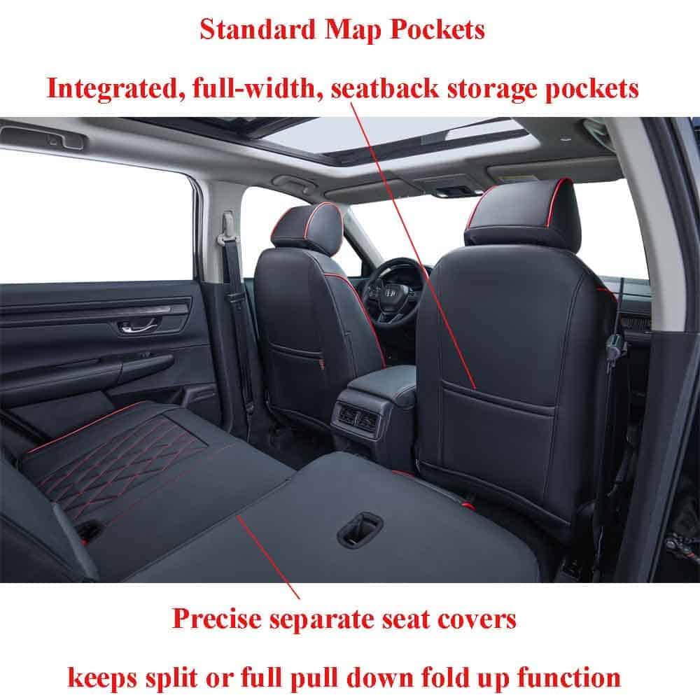 Fundas de asiento EKR Custom Fit para Honda -Negro con Ribet - Imagen 4