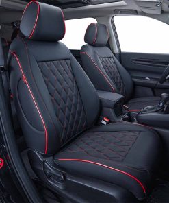 Fundas de asiento EKR Custom Fit para Honda -Negro con Ribet