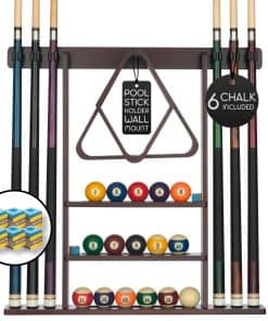 BILLIARDS XPRESS Pool Cue Rack - Soporte para tacos de