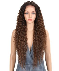 Peluca de Encaje Joedir Ombre Brown 28'' Larga Rizada