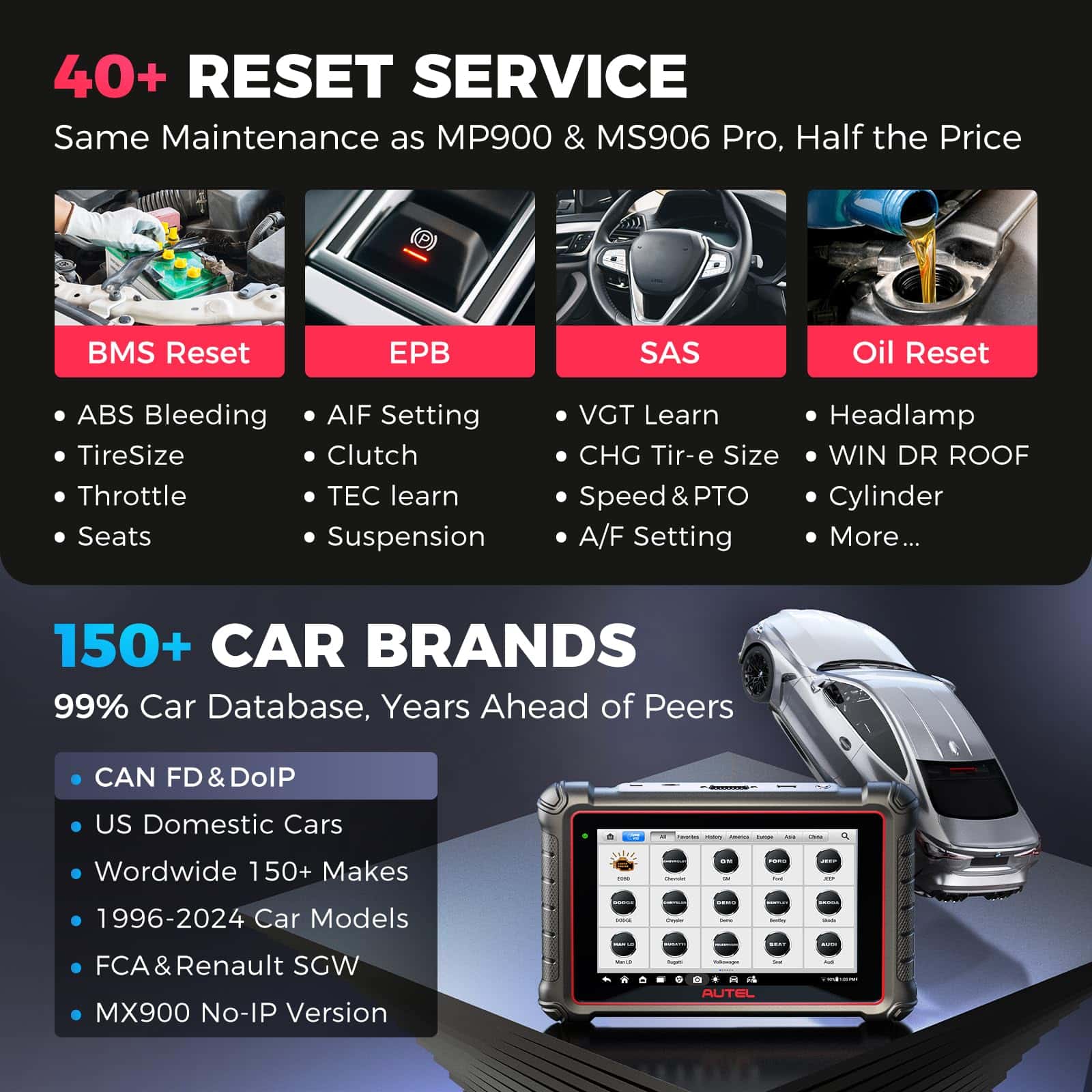 Autel MaxiCOM MK900 Escáner OBD2: Actualizado al 2025 del - Imagen 6