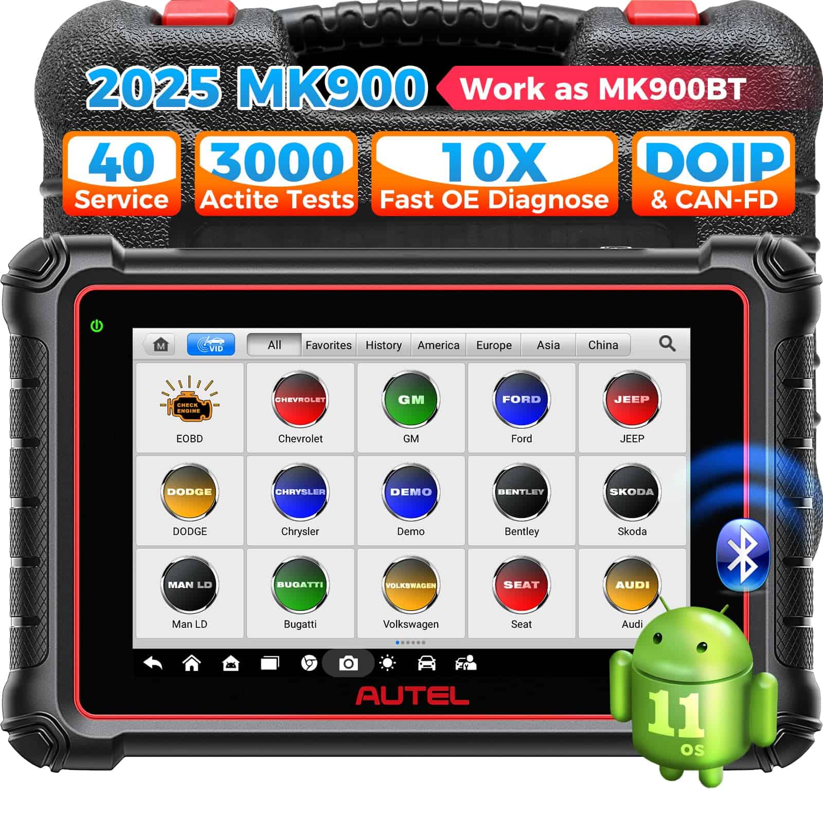 Autel MaxiCOM MK900 Escáner OBD2: Actualizado al 2025 del