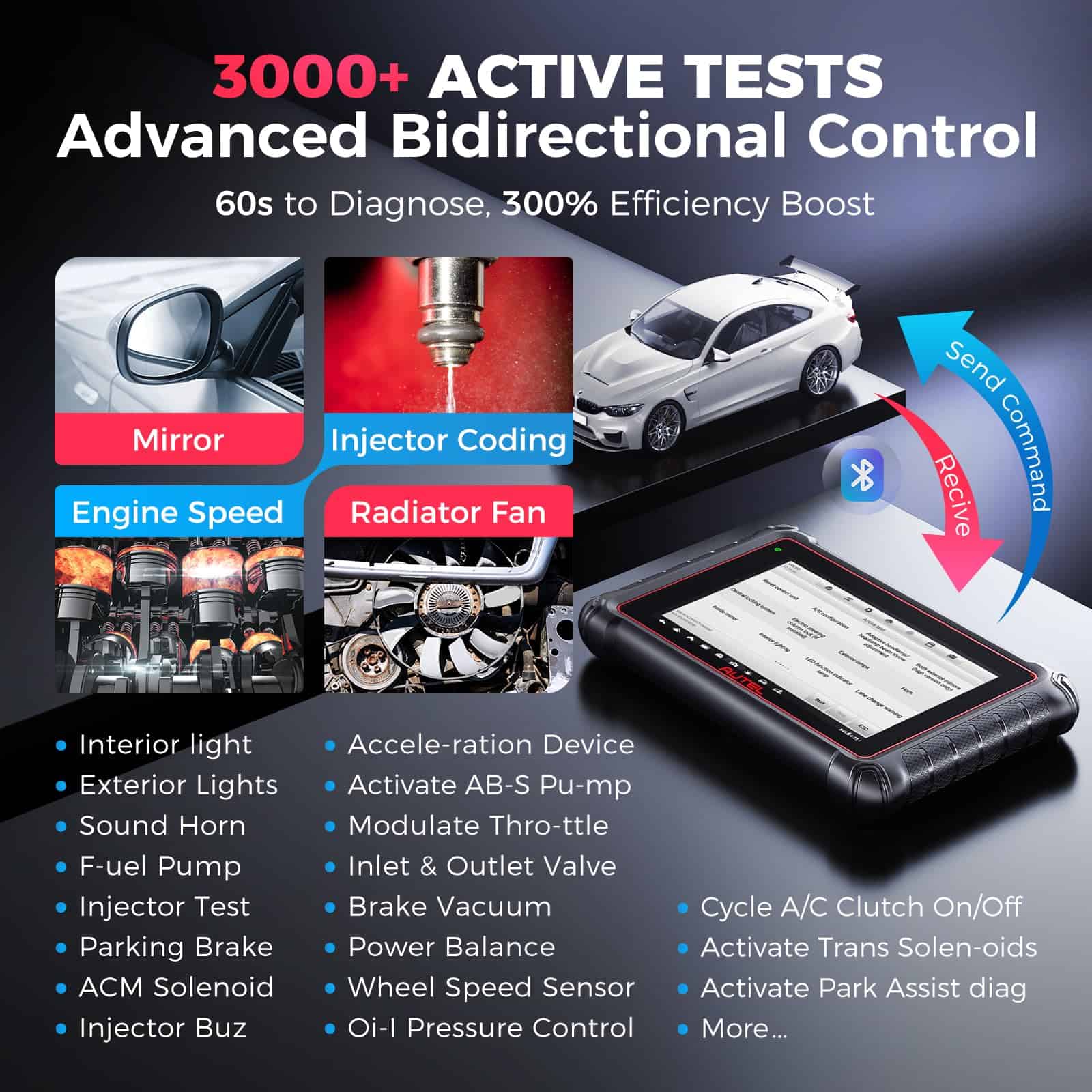 Autel MaxiCOM MK900 Escáner OBD2: Actualizado al 2025 del - Imagen 5