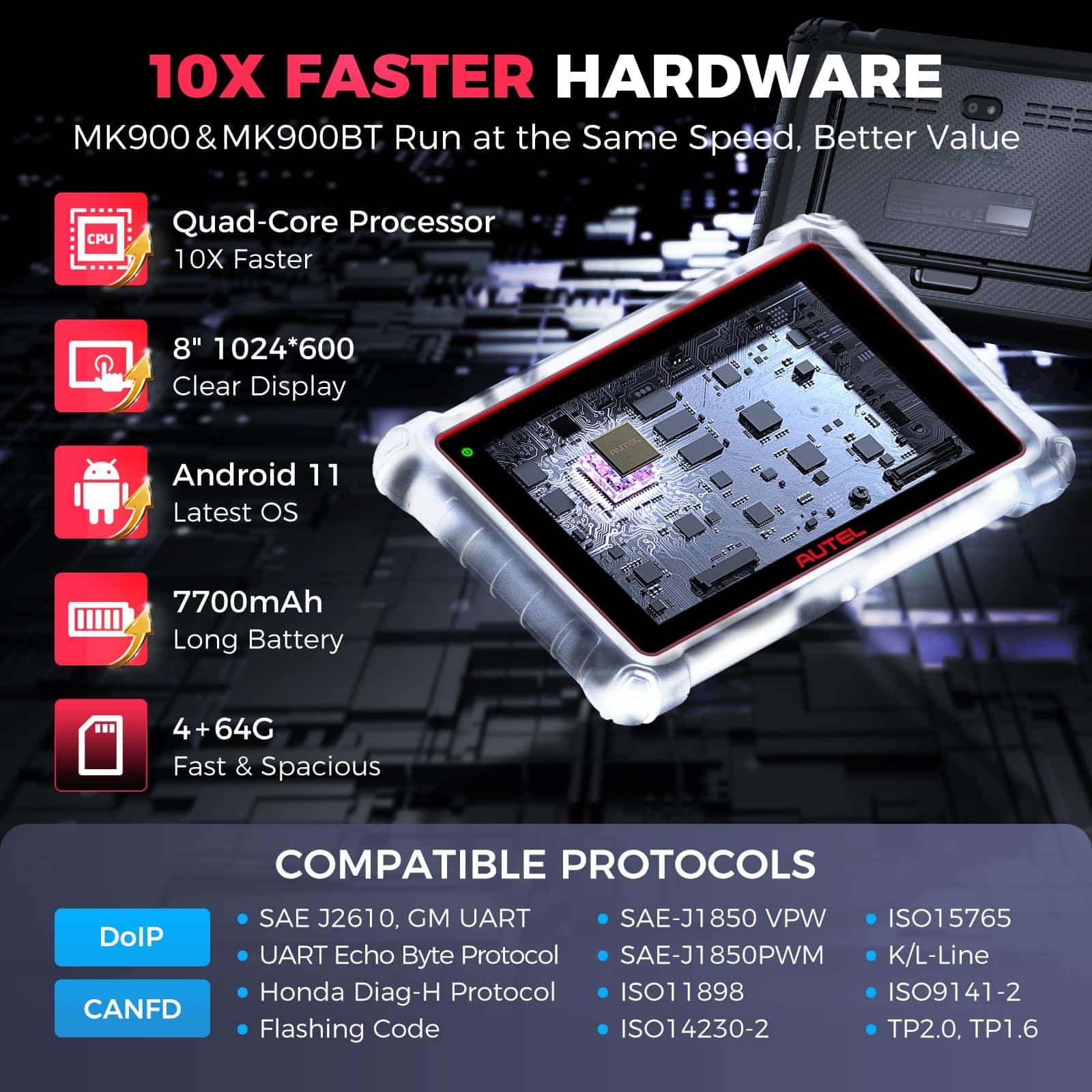 Autel MaxiCOM MK900 Escáner OBD2: Actualizado al 2025 del - Imagen 9