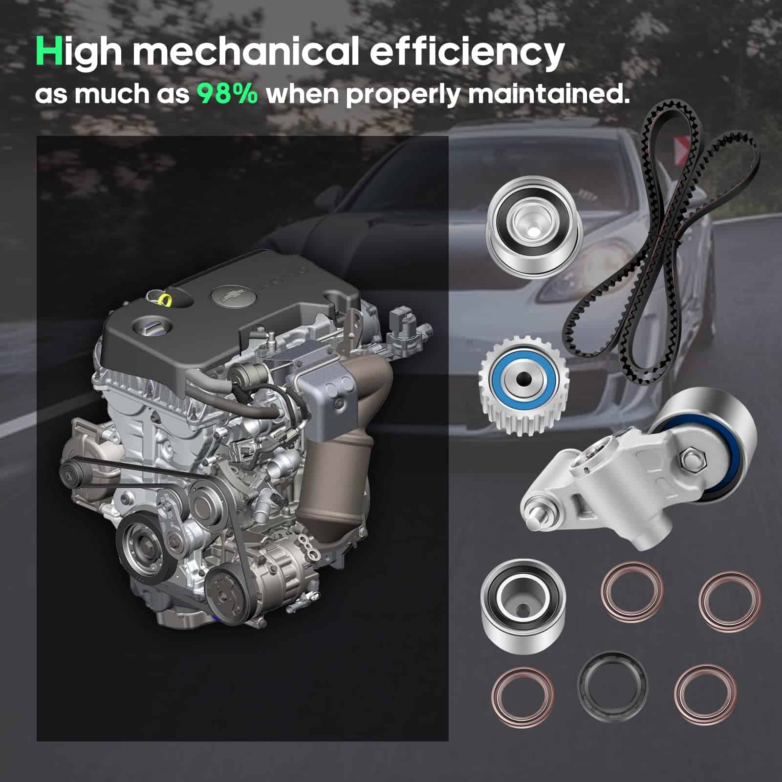 Kit de correa de distribución del motor SCITOO TCK304 - Imagen 3