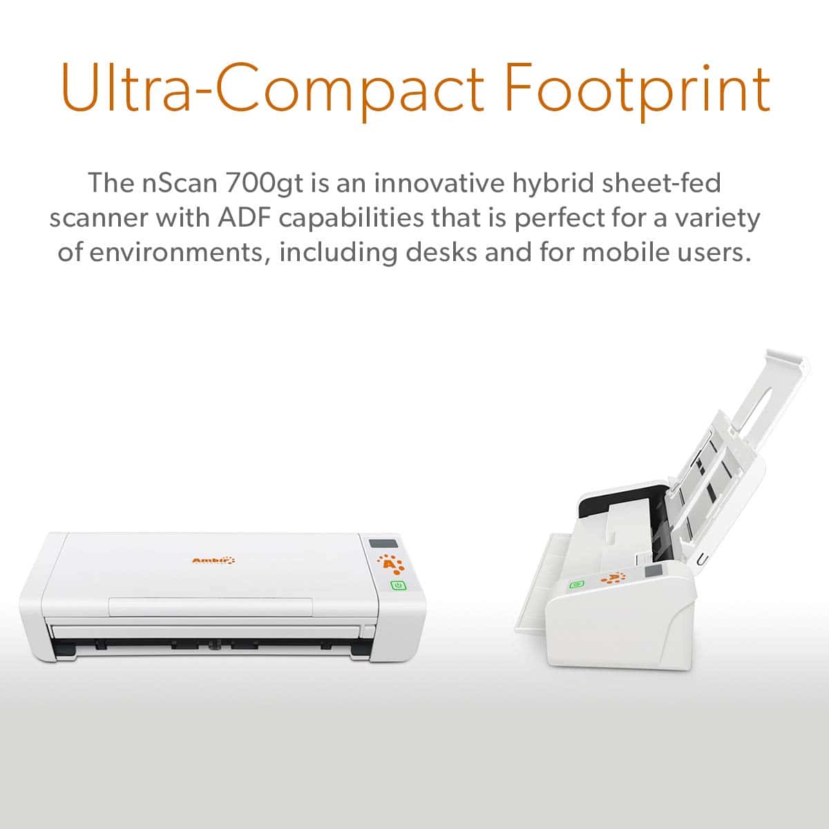 Escáner de documentos híbrido duplex Ambir nScan 700gt-AS - Imagen 6