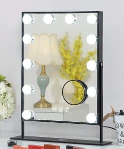 Espejo de Maquillaje Iluminado FENCHILIN Espejo de Vanidad