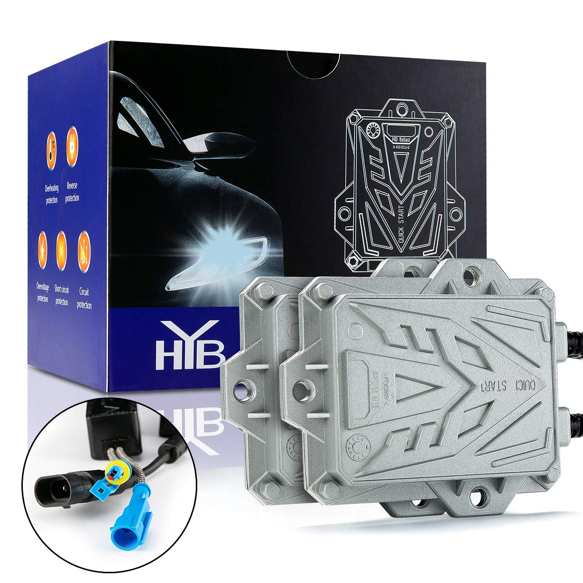 HYB Canbus Slim Digital HID Ballast 55W Error Free Warning - Imagen 8