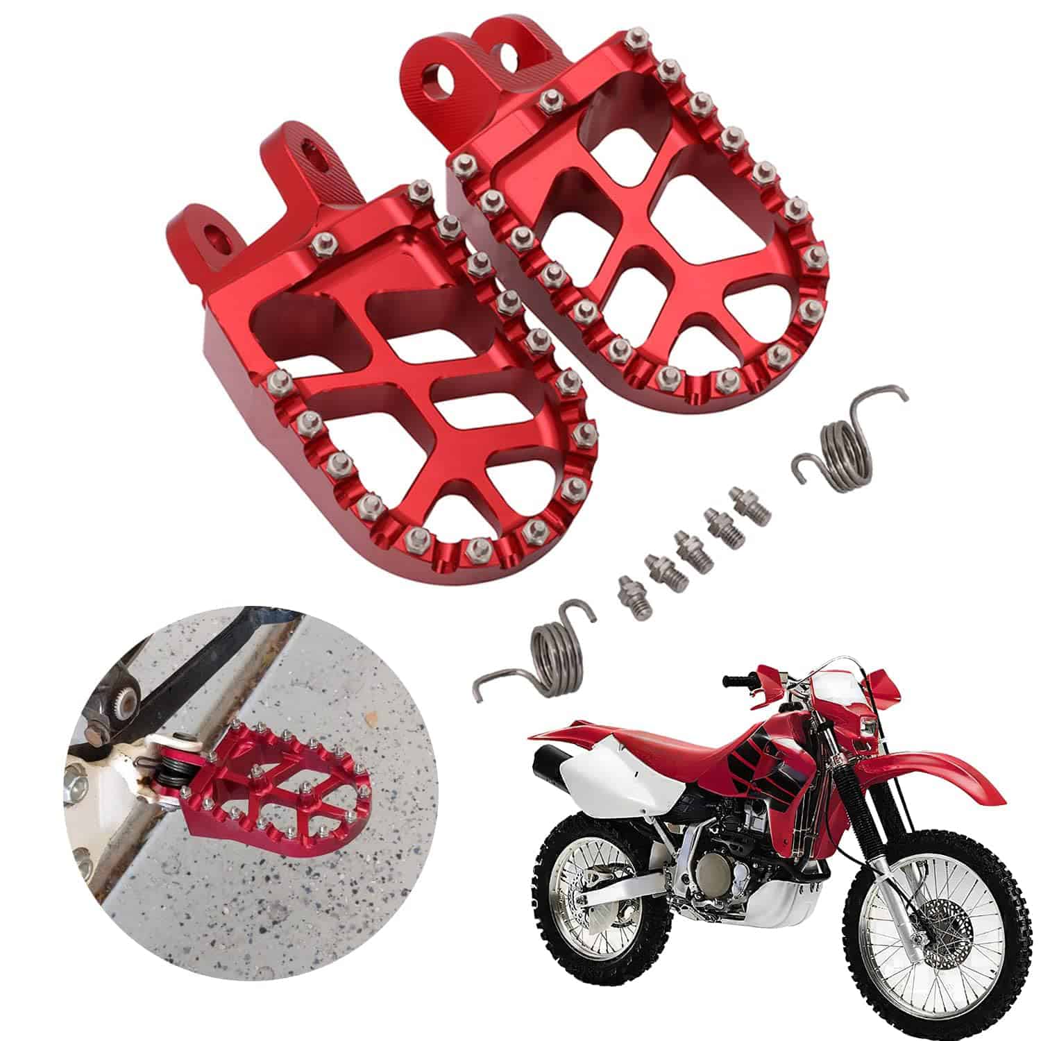 AnXin Reposapiés para Motocicletas Pedales de reposapiés