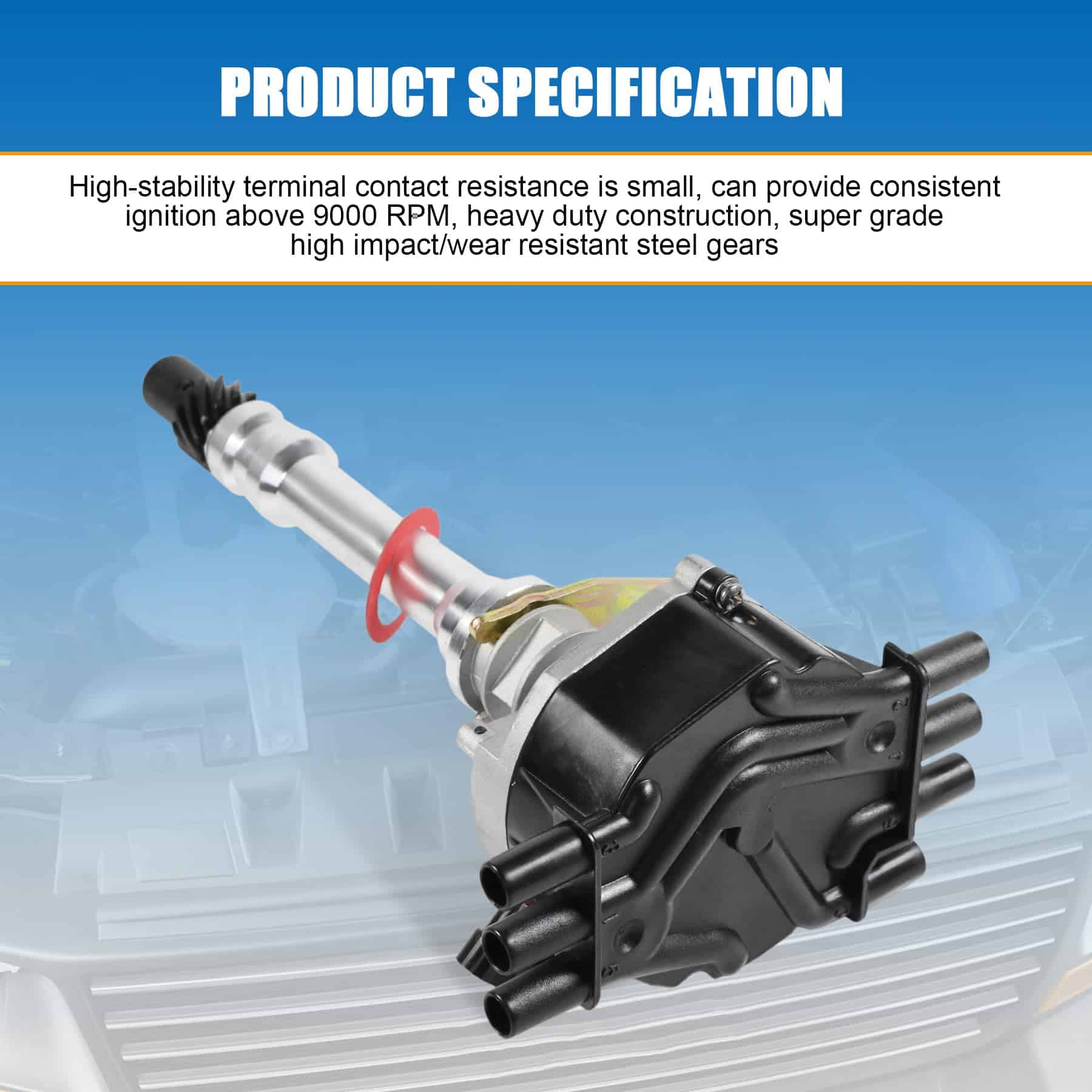 Distribuidor de Encendido Hei con Tapa y Rotor de Repuesto - Imagen 7