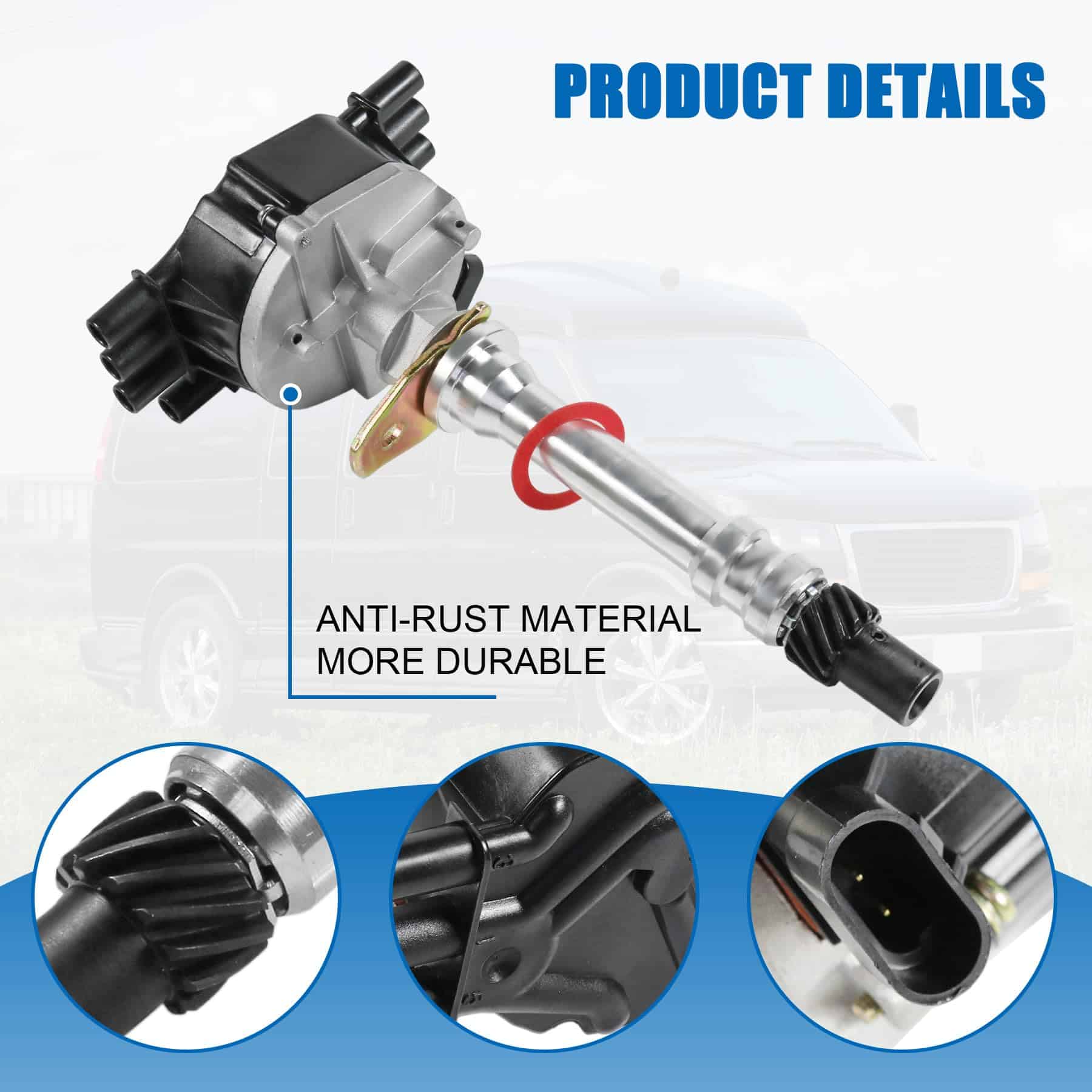 Distribuidor de Encendido Hei con Tapa y Rotor de Repuesto - Imagen 5