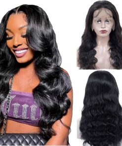 Pelucas de Cabello Humano Ondulado Frontal de Encaje (16