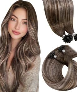 Extensiones de Cabello en U LaaVoo Cabello Humano Balayage