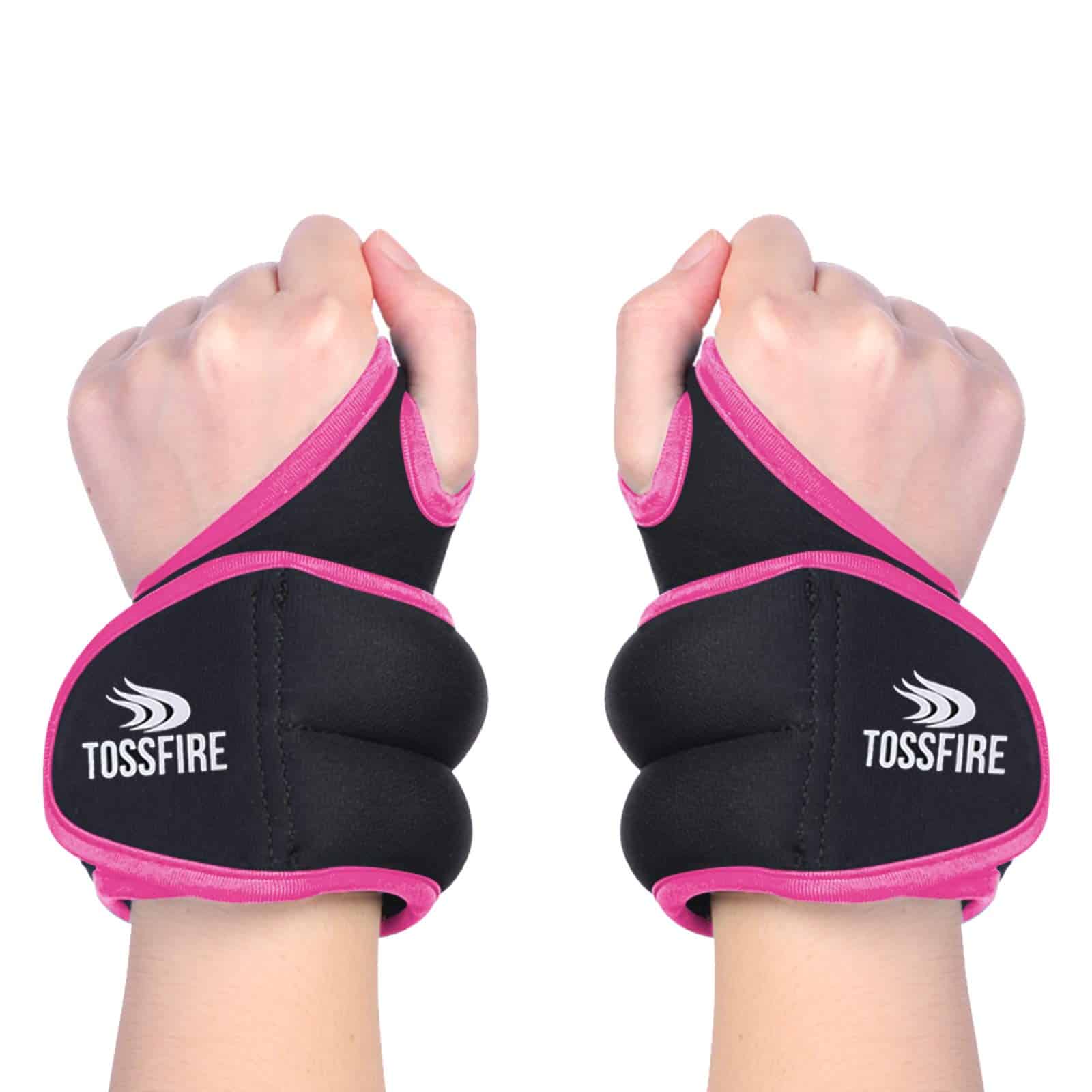 Par de Pesas para Muñeca de 2lb (1lb Cada Uno) con Orificio