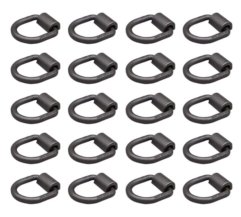 Mytee Products (20 Pack) 1/2" Anilla en D Forjada de Alta