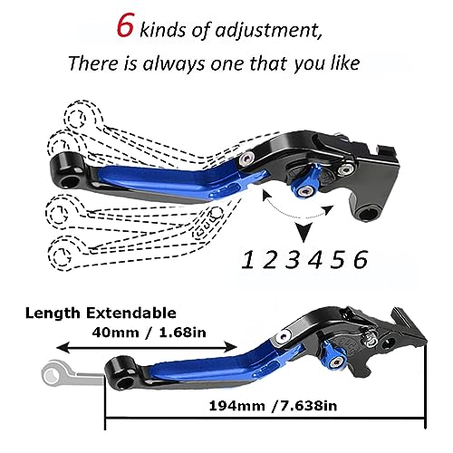 Palancas de Freno y Embrague Plegables y Extensibles CNC - Imagen 6