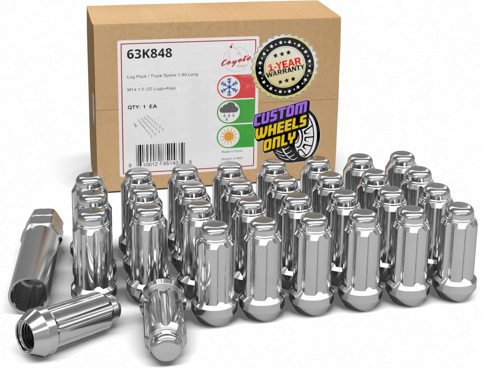 32 Piezas M14x1.5 14x1.5 Rosca Tuerca de Seguridad para