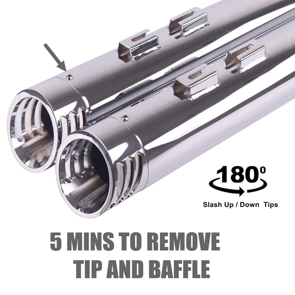 Escape deslizable SHARKROAD de 4.0 pulgadas para Harley - - Imagen 3