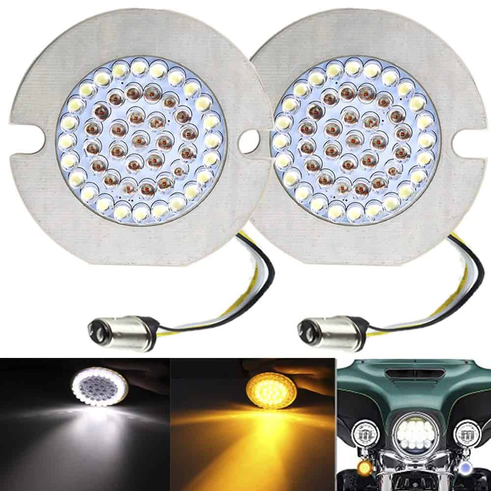 Kit de señales de giro LED planas estilo frontal de 3 1/4"