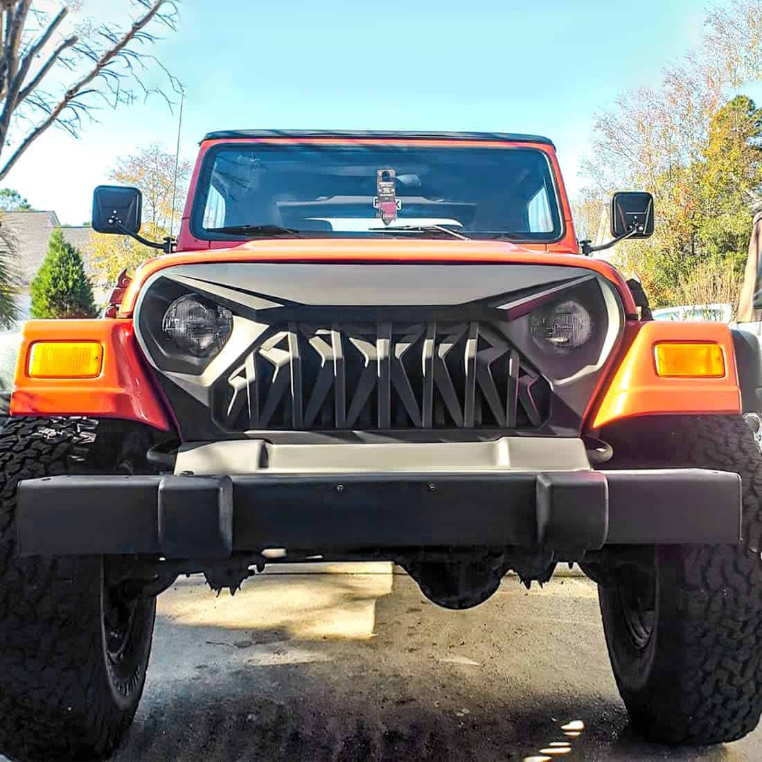 Parrilla Delantera de Tiburón Compatible con Jeep Wrangler - Imagen 5