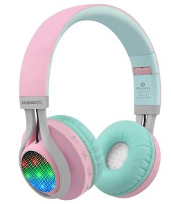 Audífonos Bluetooth con luces Riwbox WT-7S, plegables,