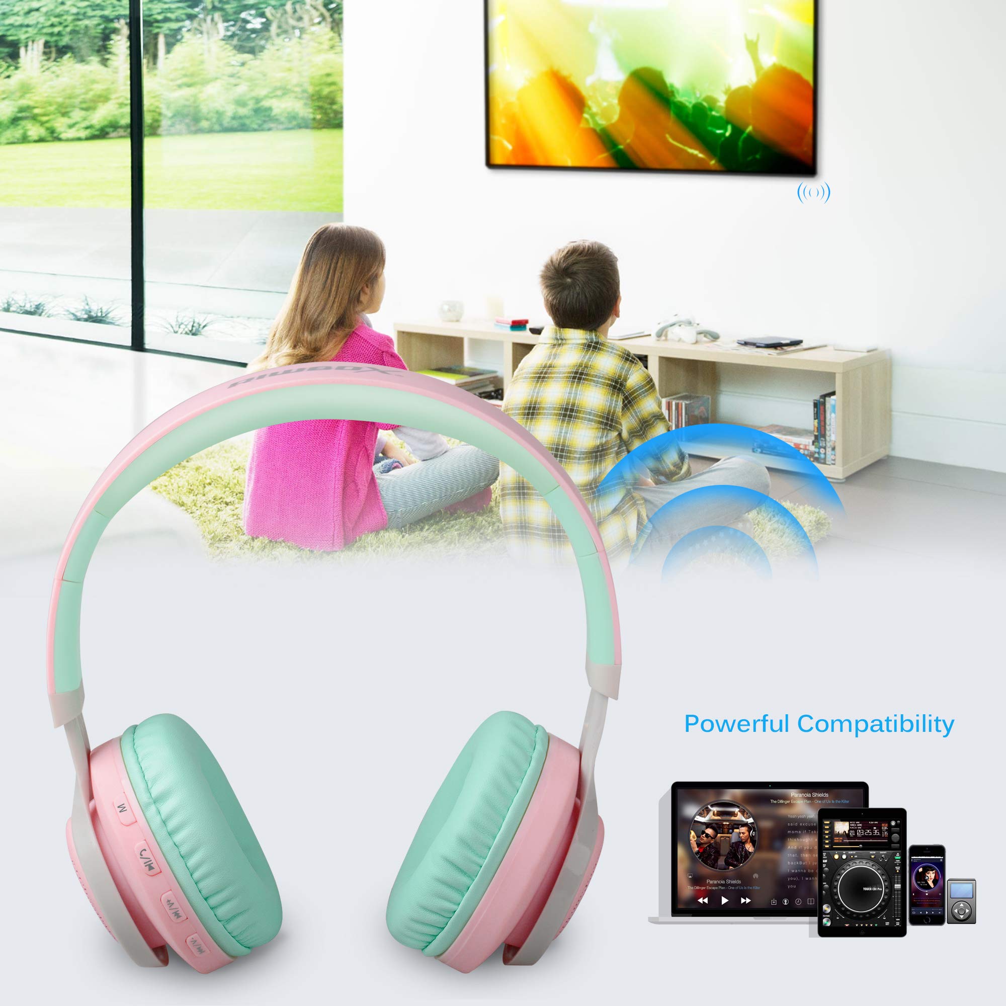 Audífonos Bluetooth con luces Riwbox WT-7S, plegables, - Imagen 8