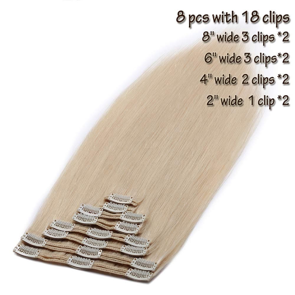 Extensiones de Cabello Clip en Pelo Humano Doble Trama - Imagen 5