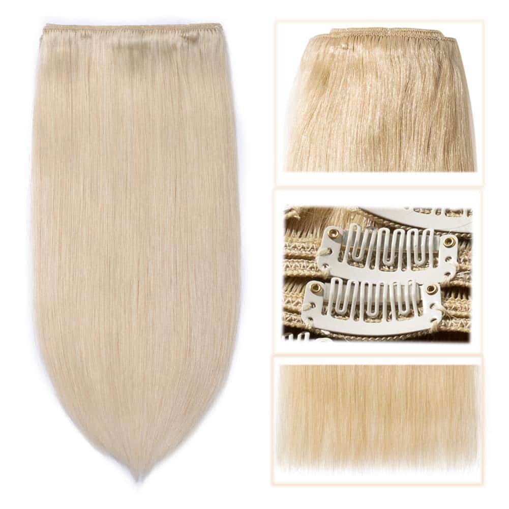 Extensiones de Cabello Clip en Pelo Humano Doble Trama - Imagen 7