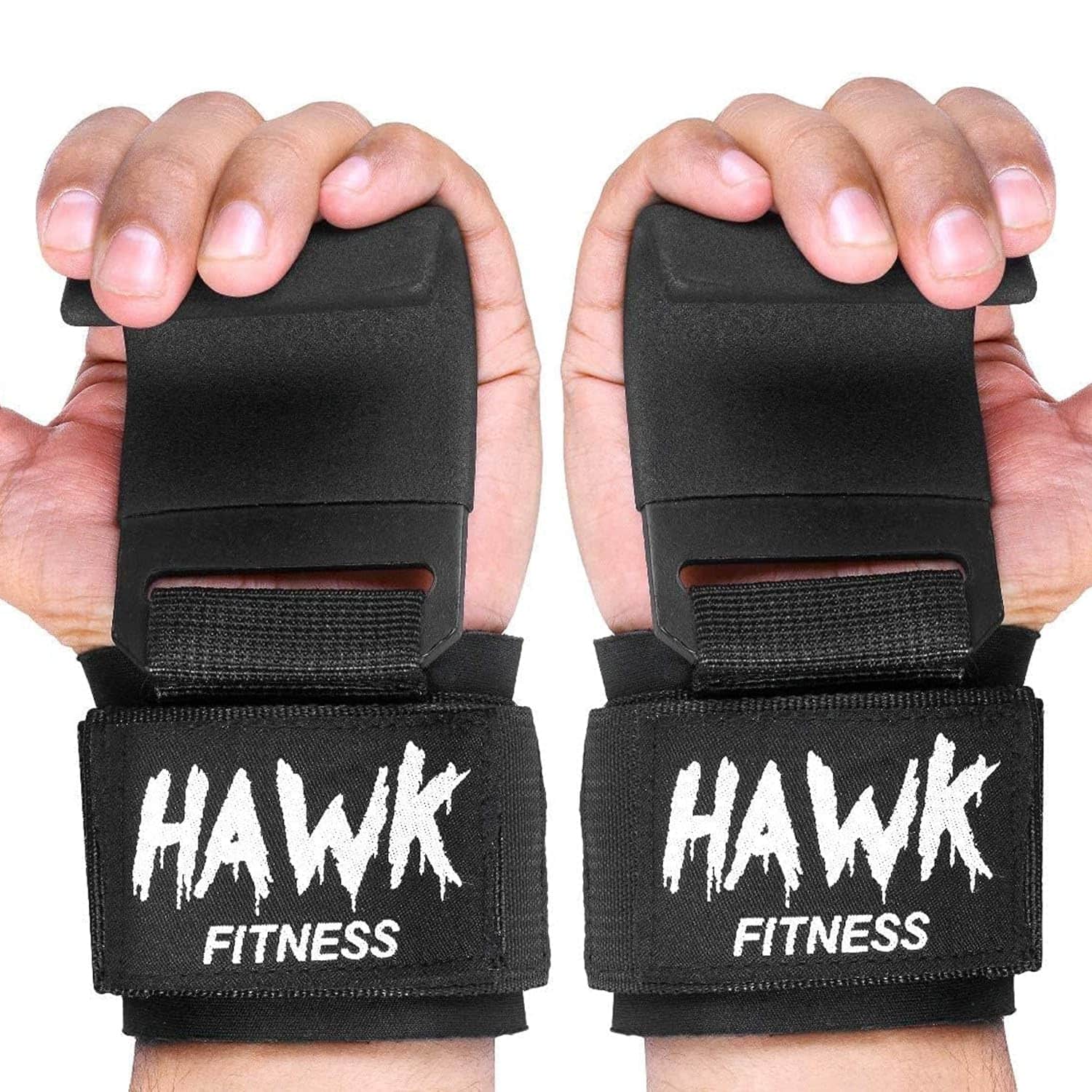 Ganchos para Levantamiento de Pesas Hawk Sports Black -