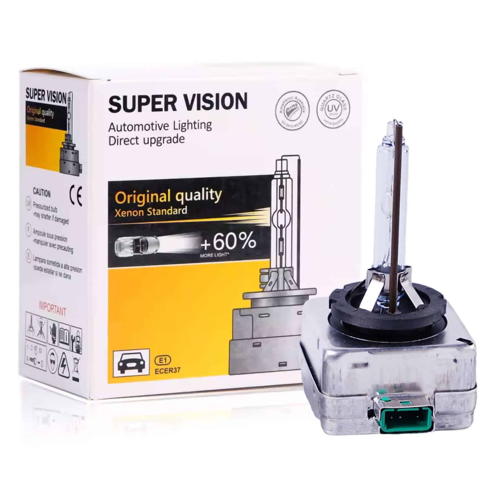 Amzparts 1pcs D3S Bombilla de Xenón HID para Faros de Coche