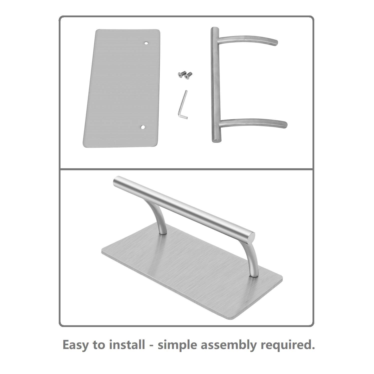 Reposapiés de acero inoxidable Kaleurrier, Reposapiés móvil - Imagen 8