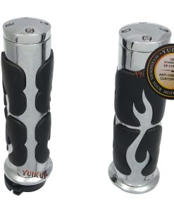 Puños de Manillar para Motocicleta de Goma Negra de