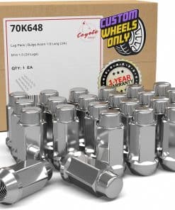 24 Pcs M14x1.5 14x1.5 Thread Bulge Acorn 1.90" Long Lug