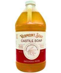 Jabón líquido Vermont Castile Patchouli Rose, suave para