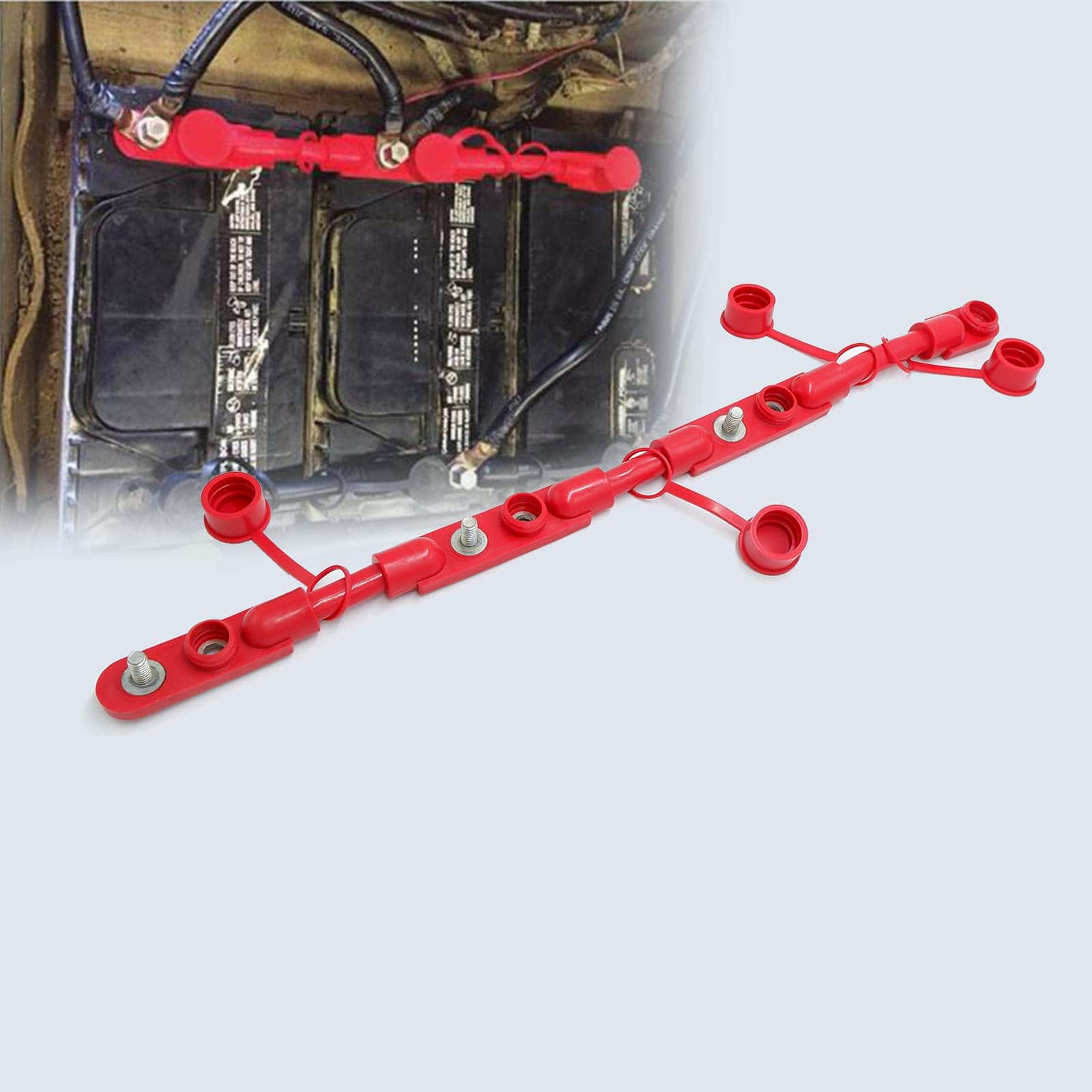 Cable de batería overmolded Multi Grupo 31 8" 1/0 4 para