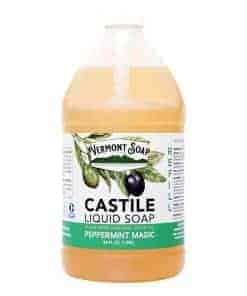 Jabón líquido de castilla de menta de Vermont, jabón